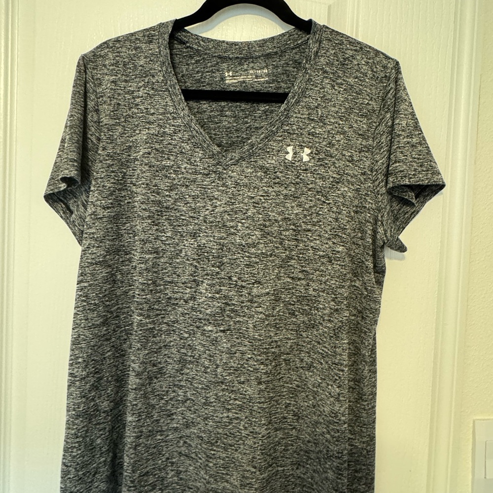 Under Armour Black and White HeatGear Shirt